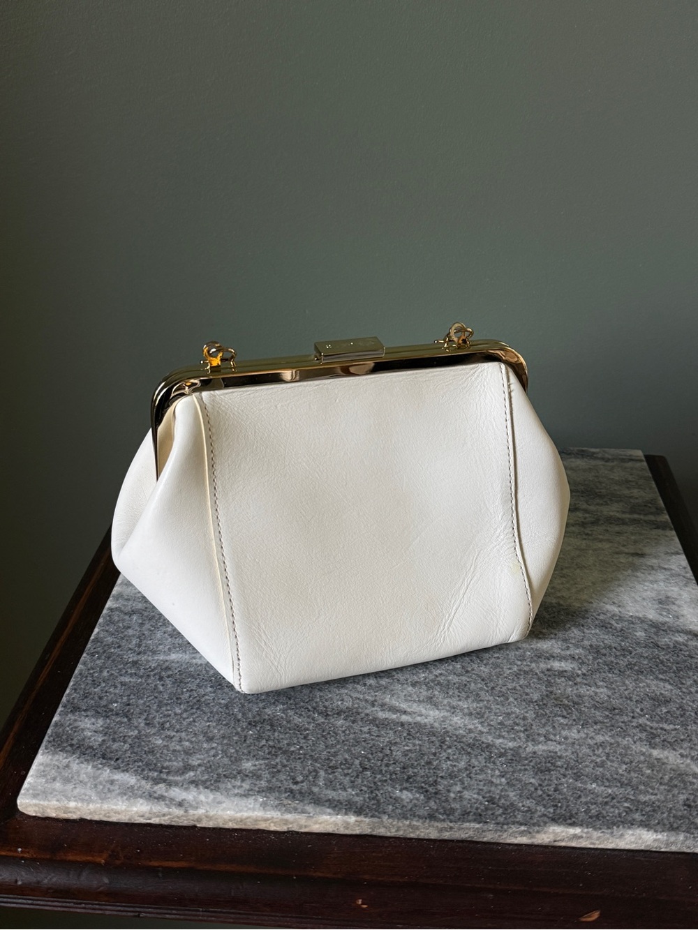 Clare V. - Le Box Bag - White Leather (w/ non Clare V. strap) - Picture 3 of 6